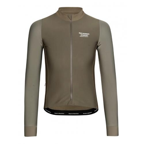 PAS NORMAL STUDIOS MECHANISM THERMAL LONG SLEEVE JERSEY - EARTH / DARK STONE