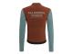 MECHANISM THERMAL LONG SLEEVE JERSEY - MAHOGANY / DUSTY TEAL