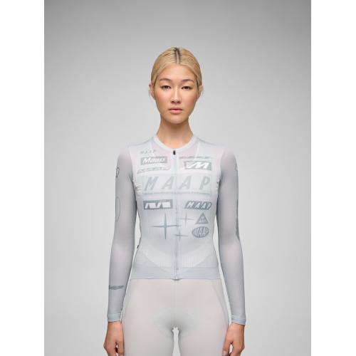 MAAP WOMEN'S DROME PRO AIR LS JERSEY 3.0 | ICE GRAY